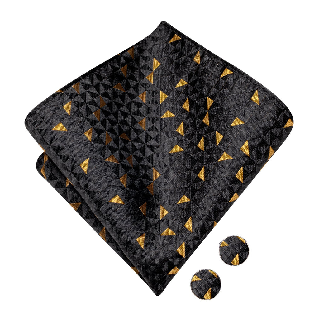 GentCrest Black Geometric Bowtie Set - Image 5