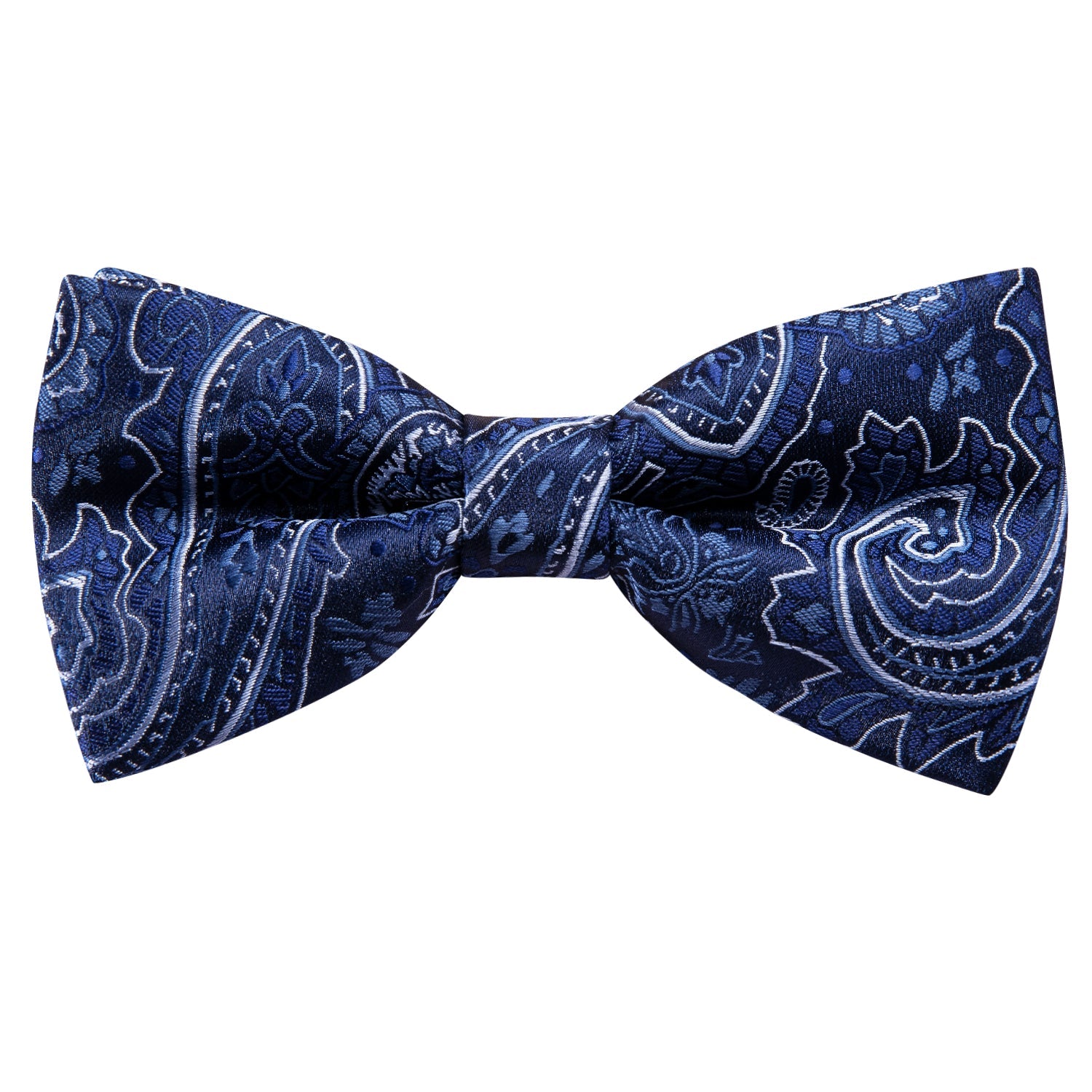 GentCrest Blue Paisley Bowtie Set - Image 6