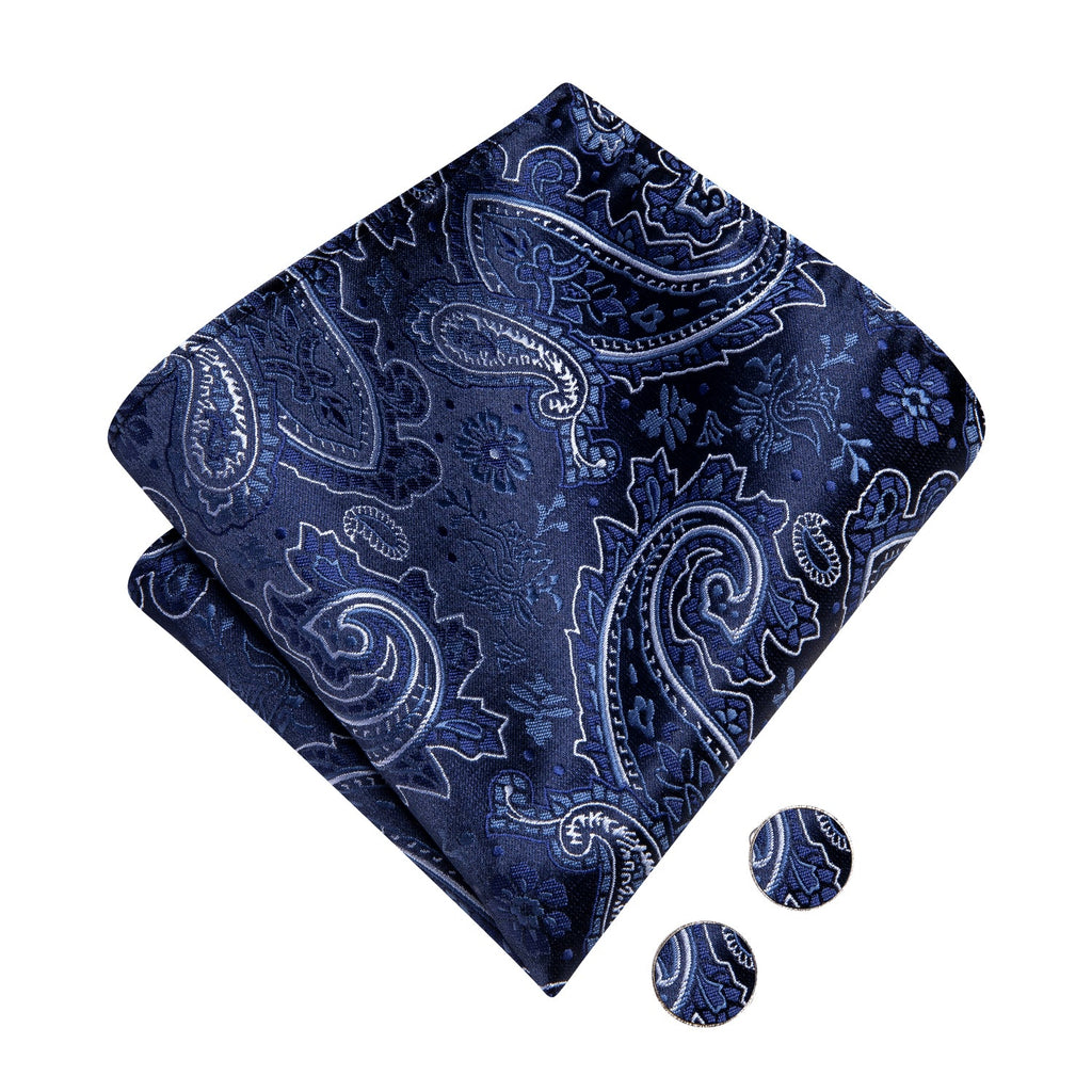 GentCrest Blue Paisley Bowtie Set - Image 7