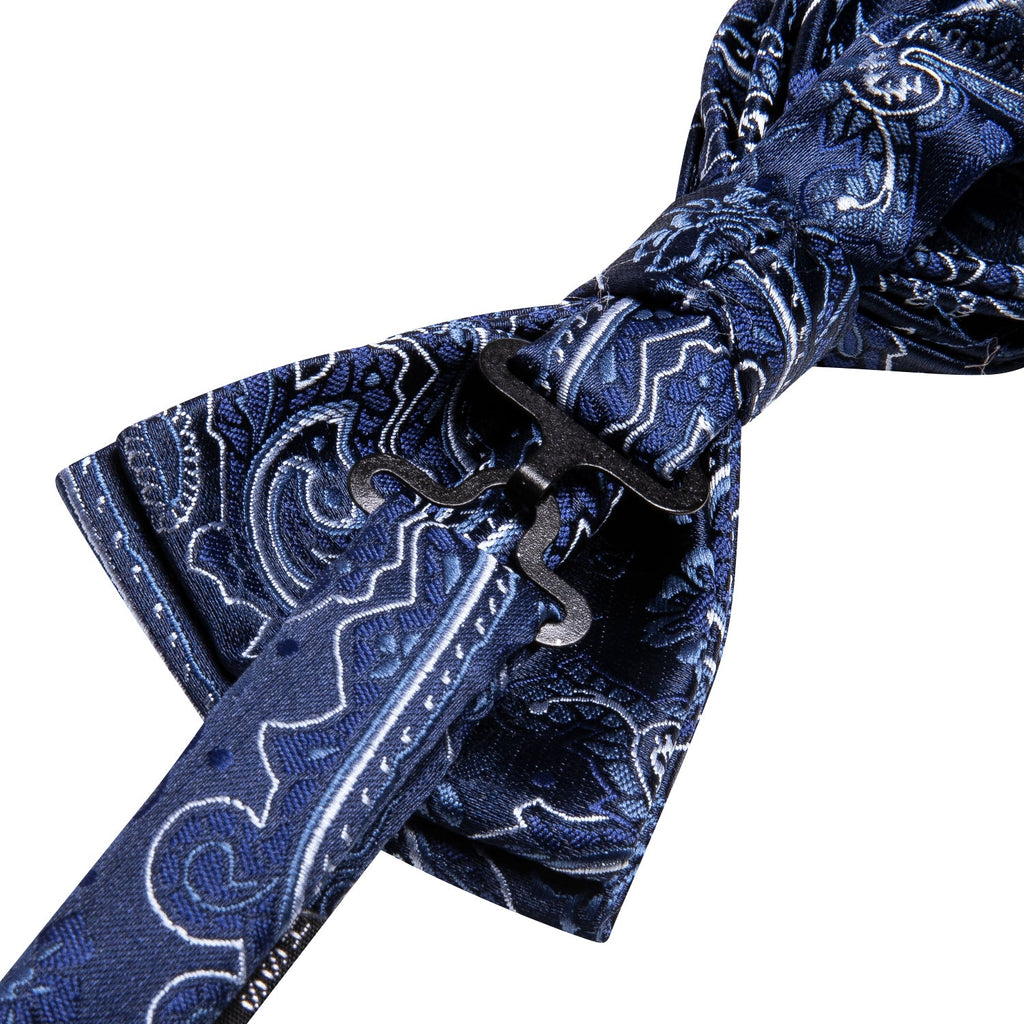 GentCrest Blue Paisley Bowtie Set - Image 8