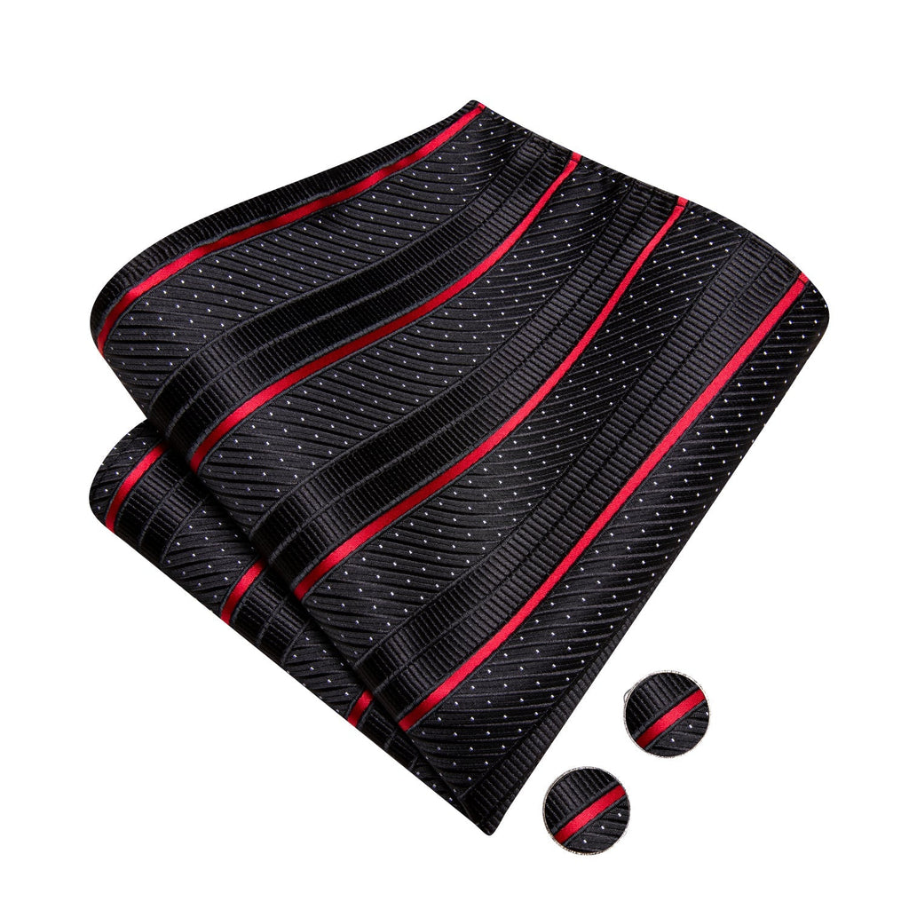 GentCrest Black Striped Bowtie Set - Image 5