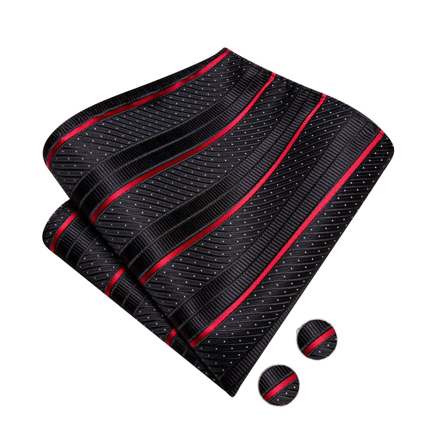 GentCrest Black Striped Bowtie Set - Image 5