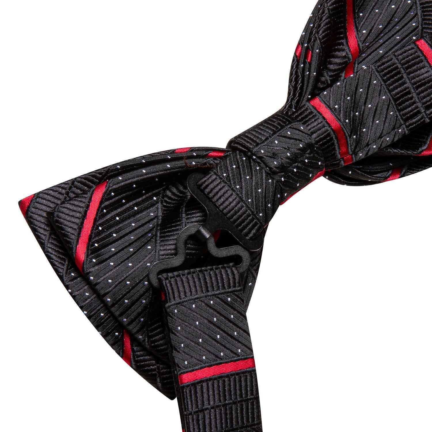 GentCrest Black Striped Bowtie Set - Image 3