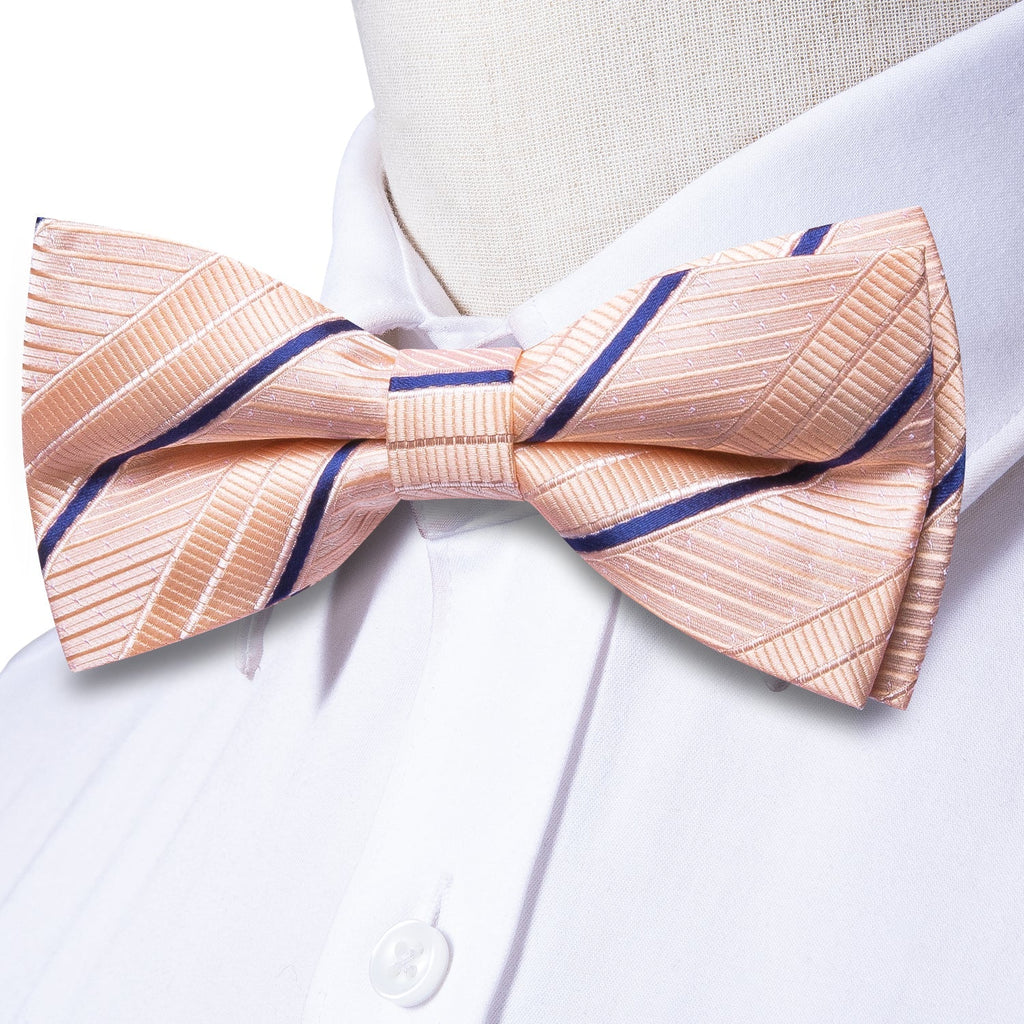 GentCrest Pink Striped Bowtie Set - Image 3