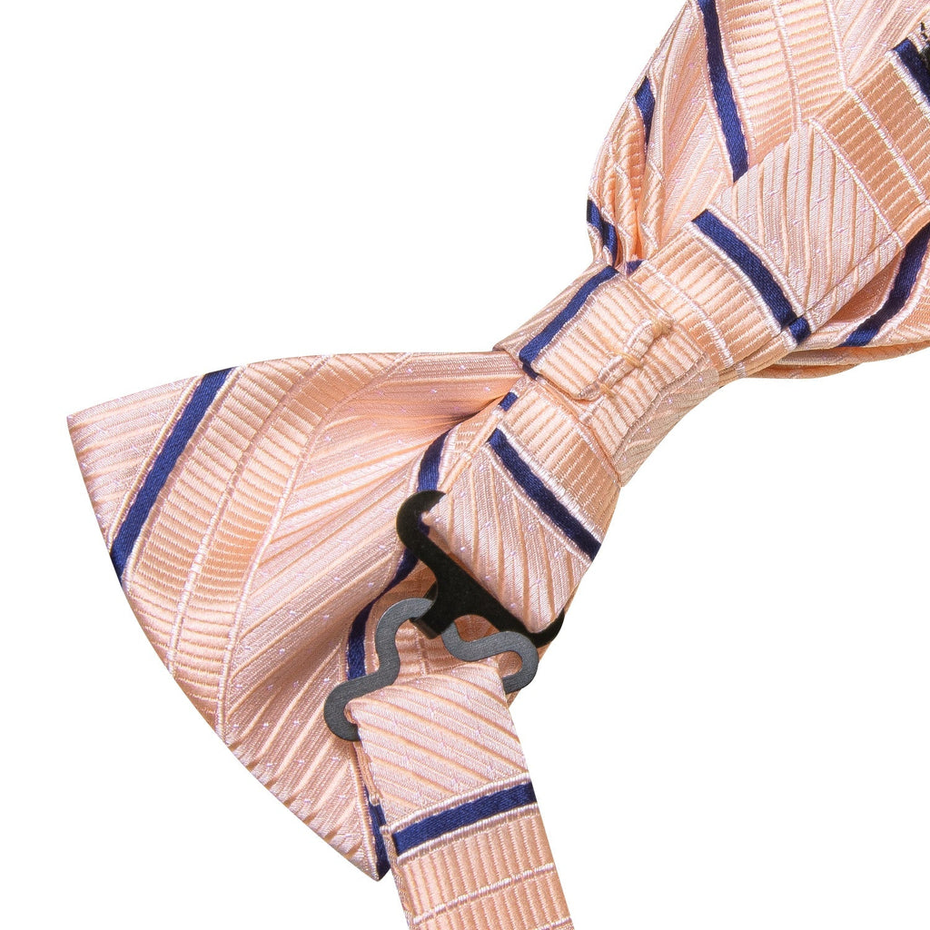 GentCrest Pink Striped Bowtie Set - Image 4