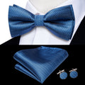 GentCrest Blue Textured Bowtie Set - Image 1