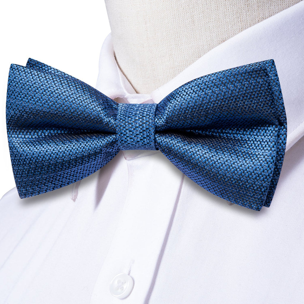 GentCrest Blue Textured Bowtie Set - Image 2