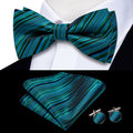 GentCrest Blue Striped Bowtie Set - Image 1