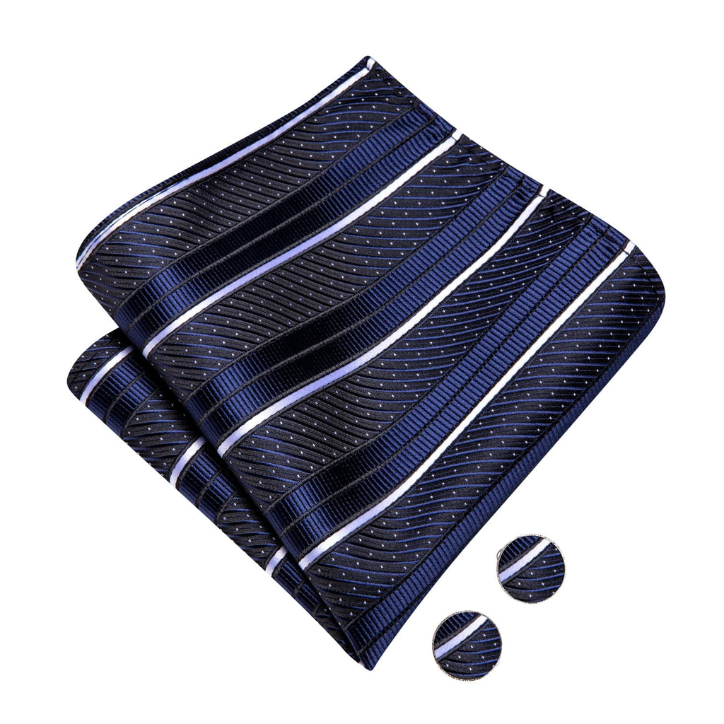 GentCrest Blue Striped Bowtie Set - Image 5