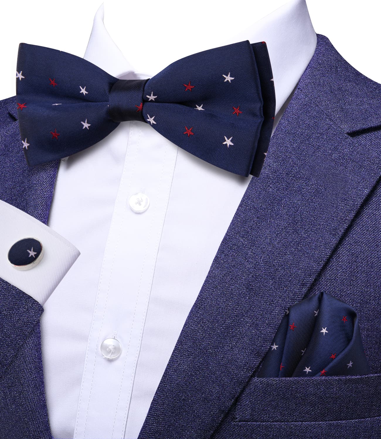GentCrest Blue Novelty Bowtie Set - Image 2