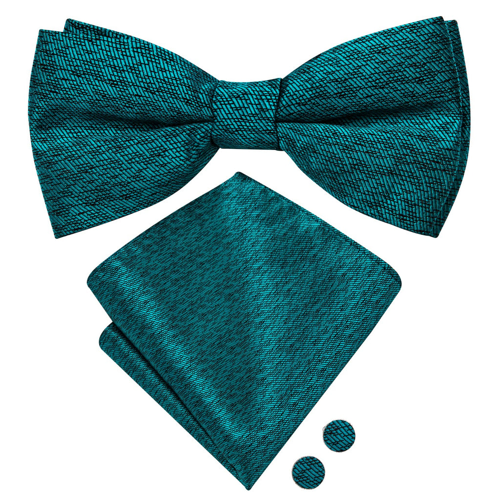 GentCrest Blue Textured Bowtie Set - Image 4