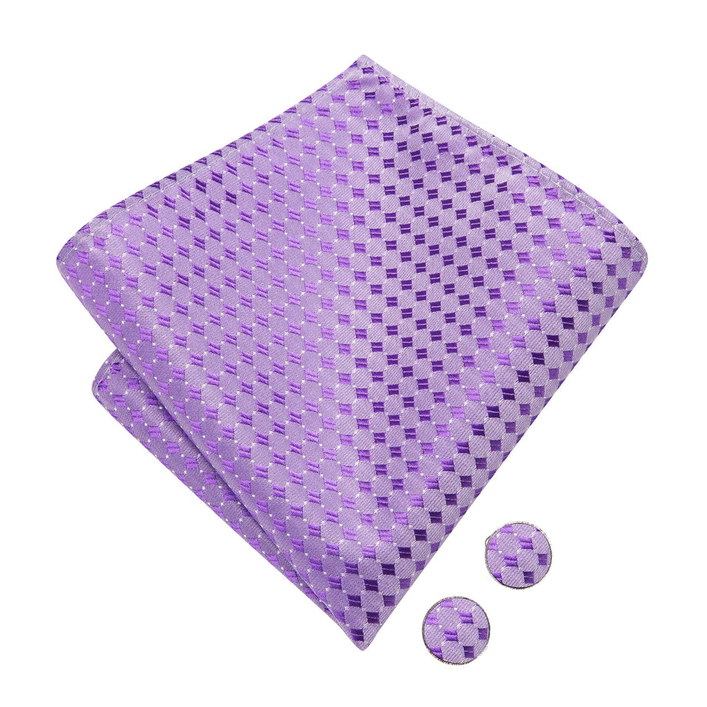 GentCrest Purple Plaid Bowtie Set - Image 5