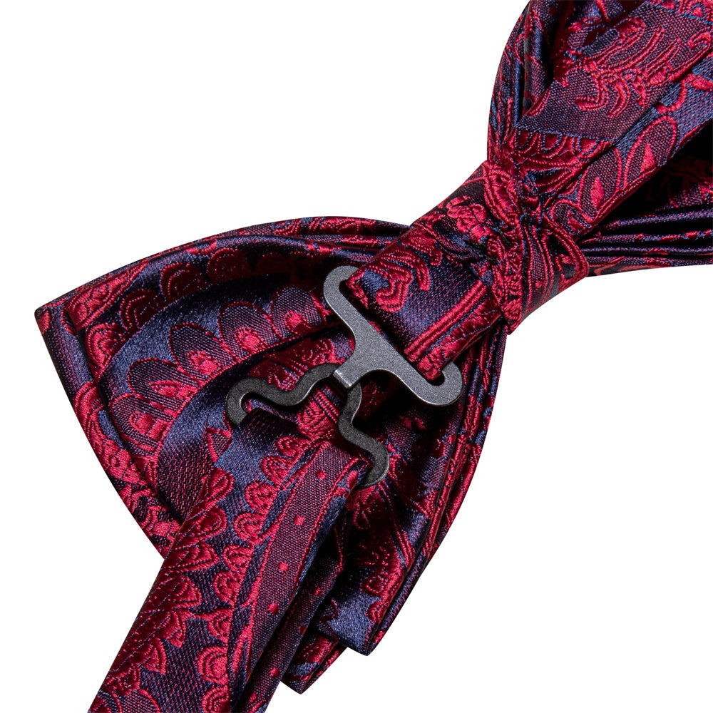 GentCrest Black Paisley Bowtie Set - Image 7