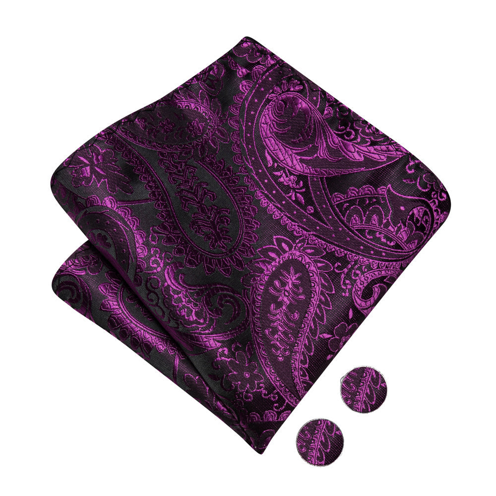 GentCrest Black Paisley Bowtie Set - Image 4