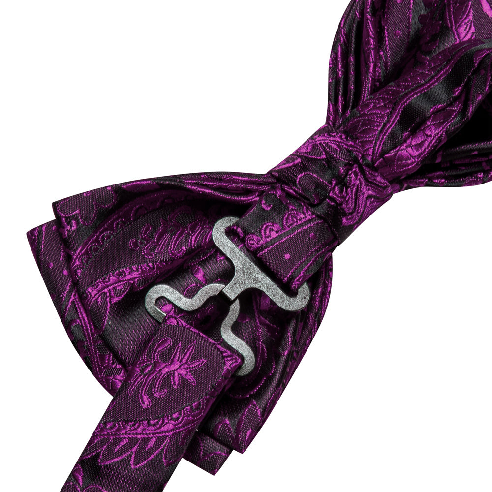 GentCrest Black Paisley Bowtie Set - Image 6