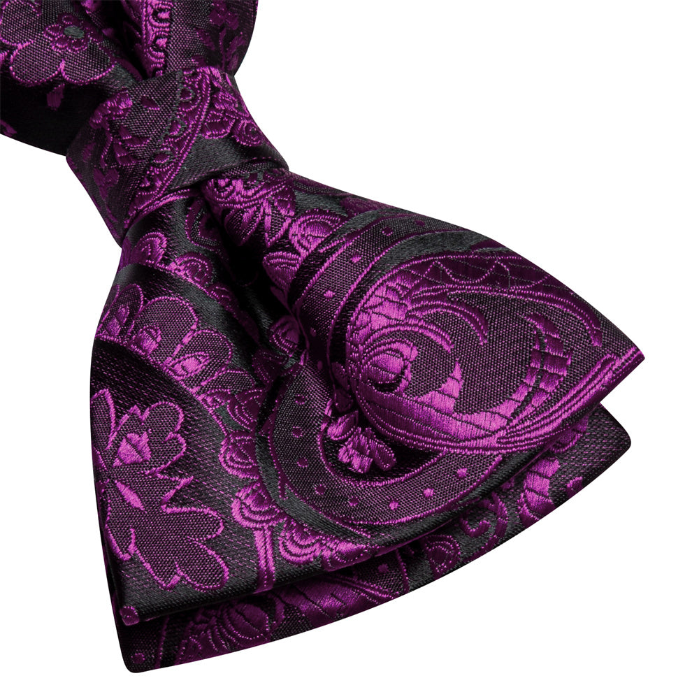 GentCrest Black Paisley Bowtie Set - Image 5
