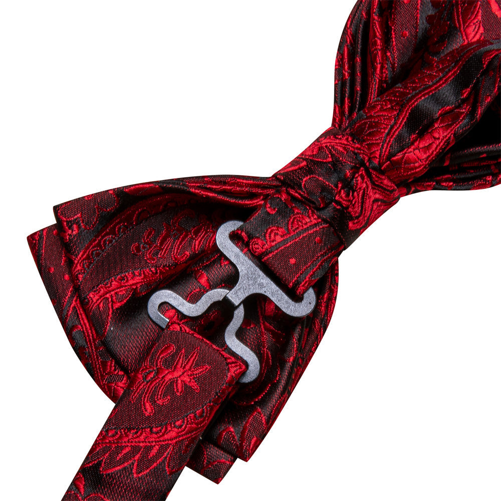 GentCrest Black Paisley Bowtie Set - Image 7