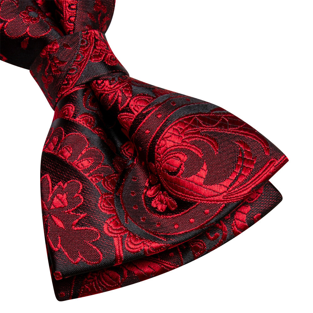 GentCrest Black Paisley Bowtie Set - Image 6