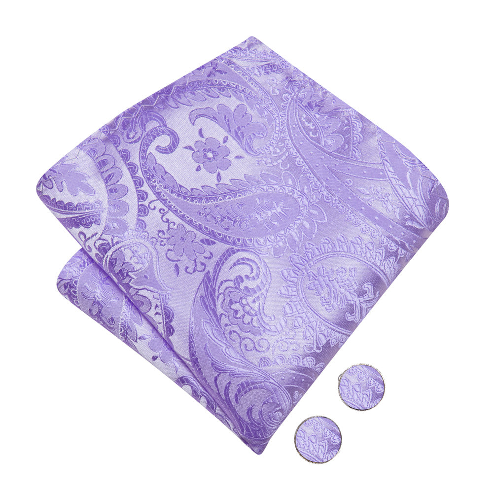 GentCrest Purple Paisley Bowtie Set - Image 4