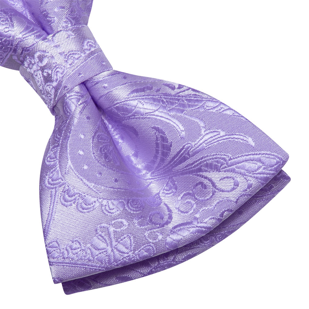 GentCrest Purple Paisley Bowtie Set - Image 5