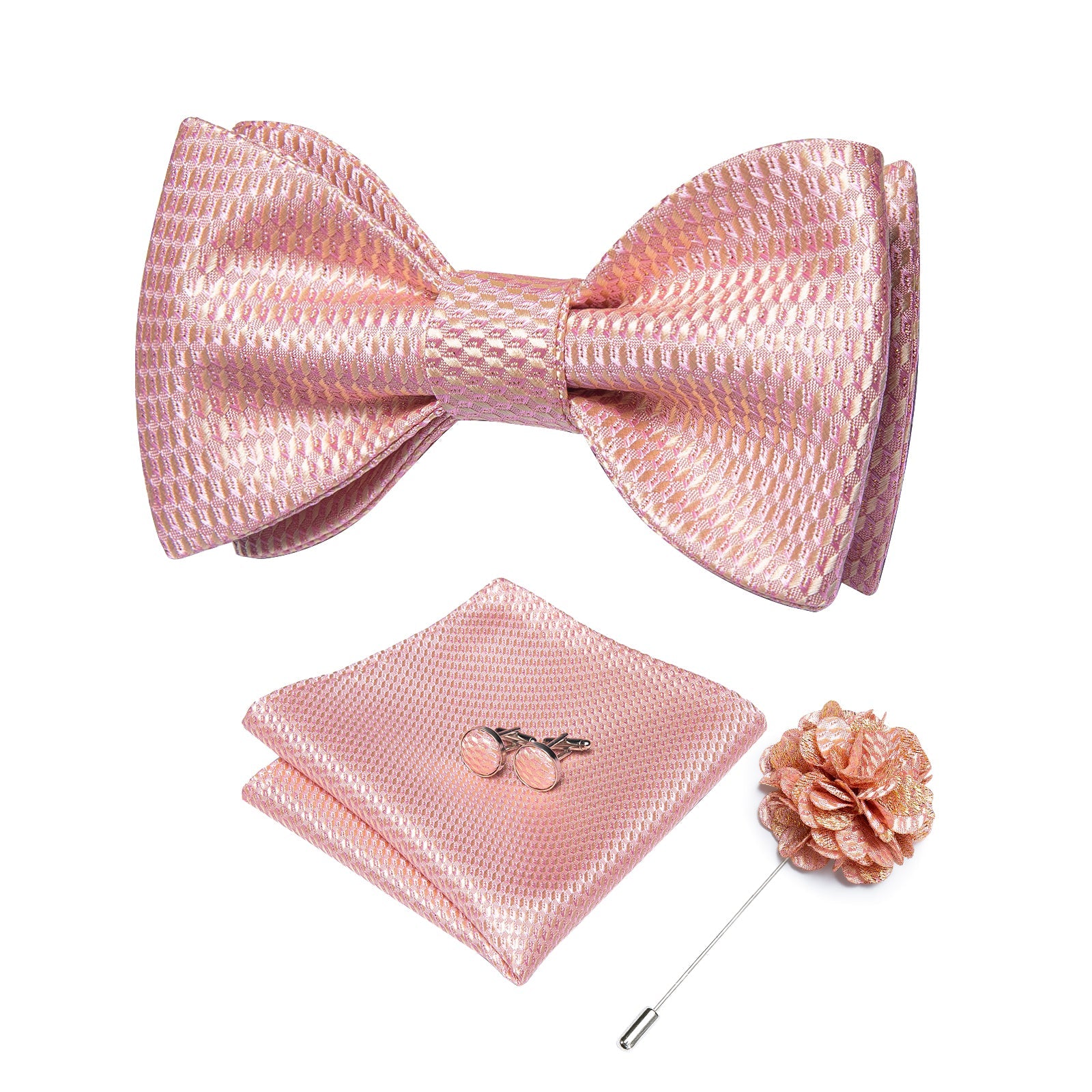 GentCrest Red Plaid Bowtie Set - Image 1