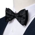 GentCrest Black Floral Bowtie Set - Image 1