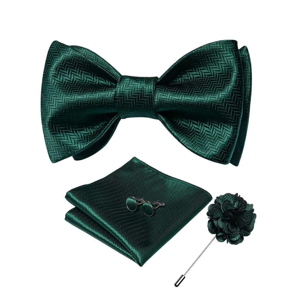 GentCrest Red Solid Bowtie Set - Image 1