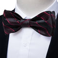 GentCrest Black Striped Bowtie Set - Image 1