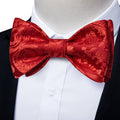 GentCrest Red Paisley Bowtie Set - Image 1