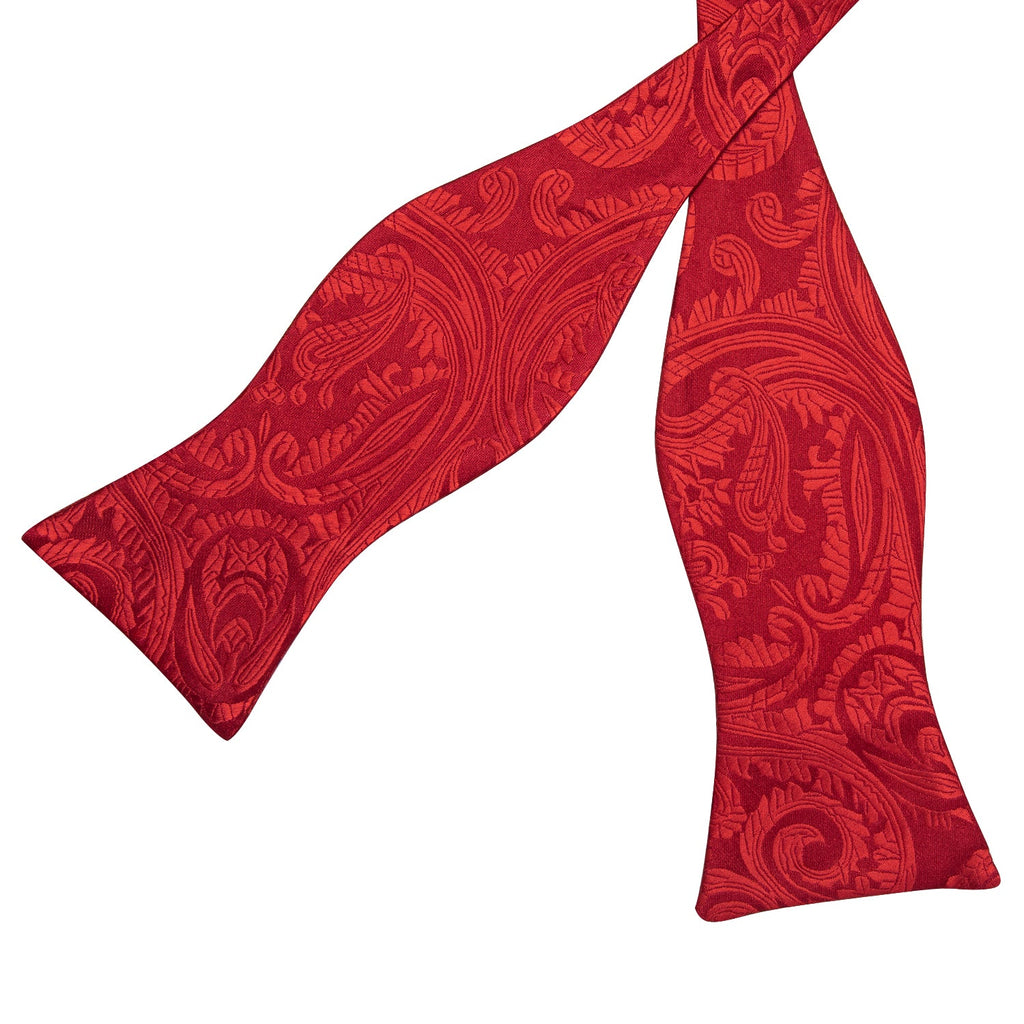 GentCrest Red Paisley Bowtie Set - Image 4