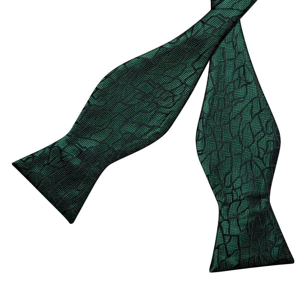 GentCrest Black Geometric Bowtie Set - Image 4