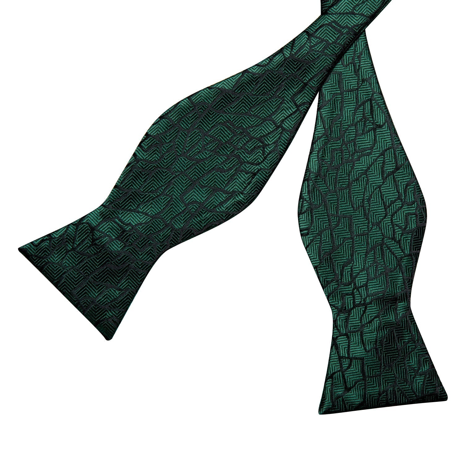 GentCrest Black Geometric Bowtie Set - Image 4