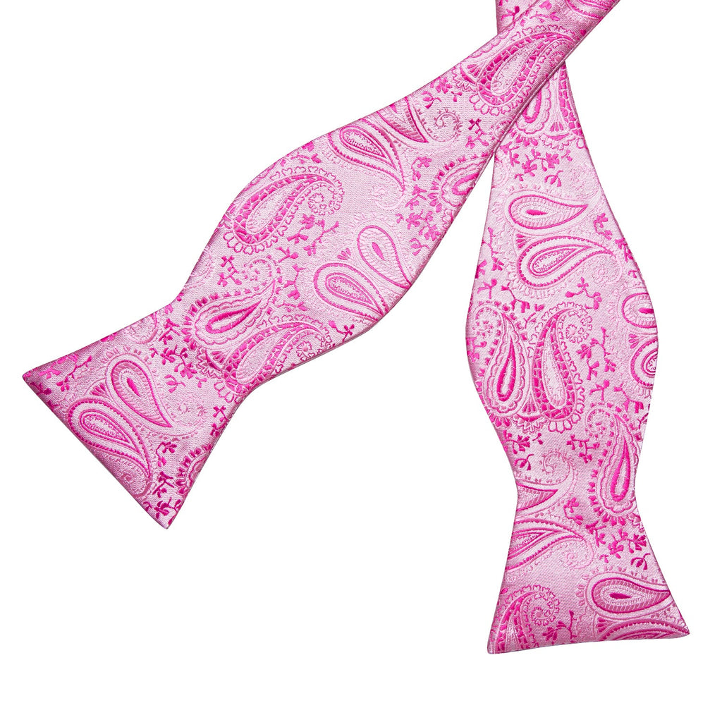GentCrest Pink Paisley Bowtie Set - Image 4