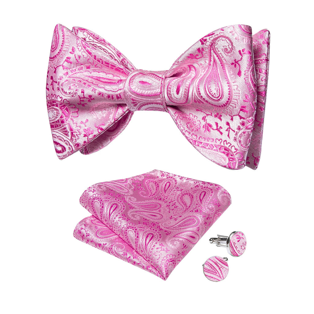 GentCrest Pink Paisley Bowtie Set - Image 2