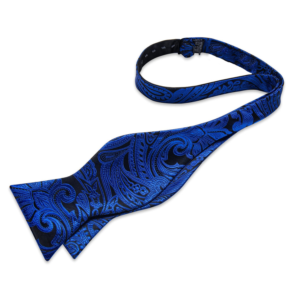 GentCrest Blue Paisley Bowtie Set - Image 3