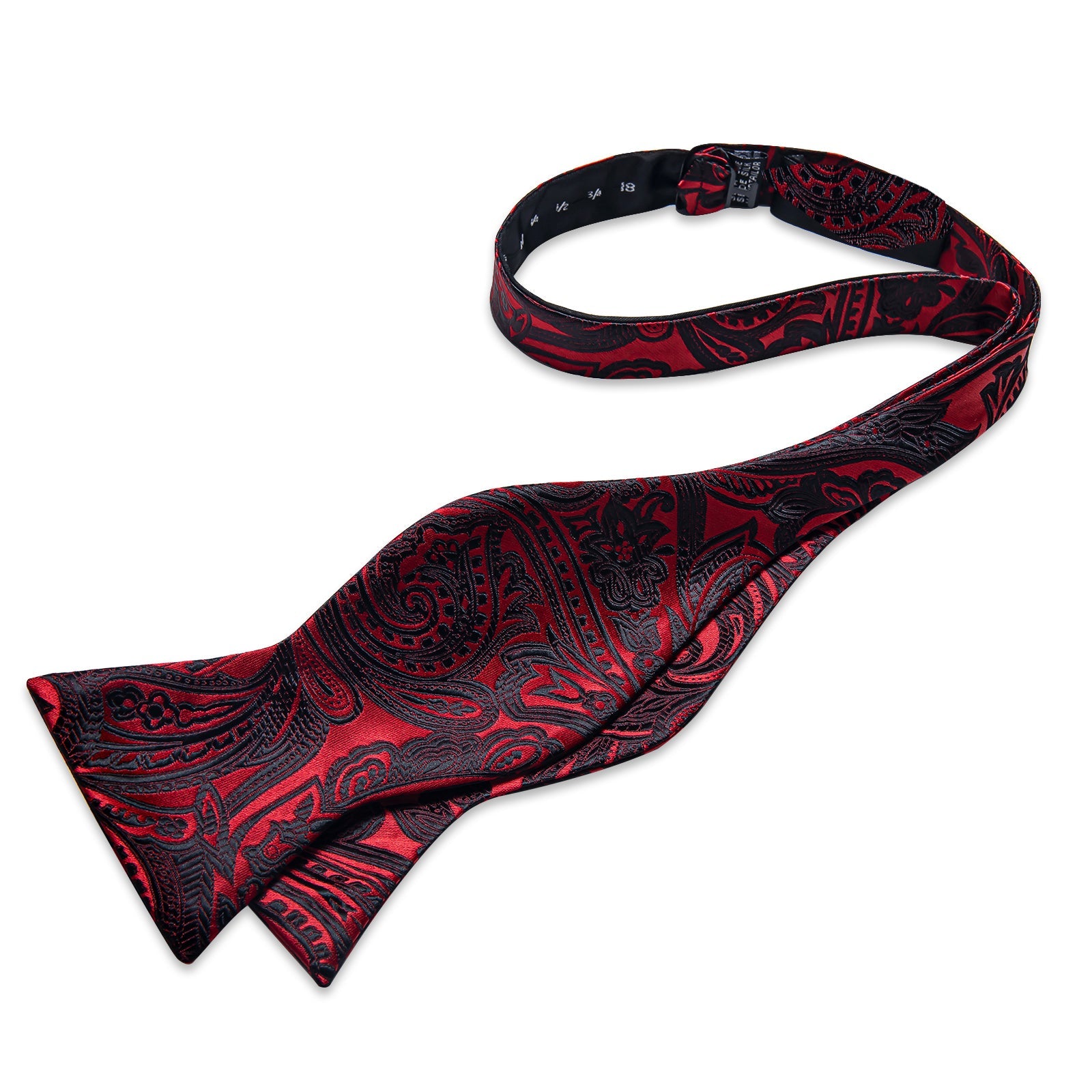 GentCrest Black Paisley Bowtie Set - Image 3
