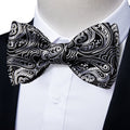 GentCrest Black Paisley Bowtie Set - Image 1