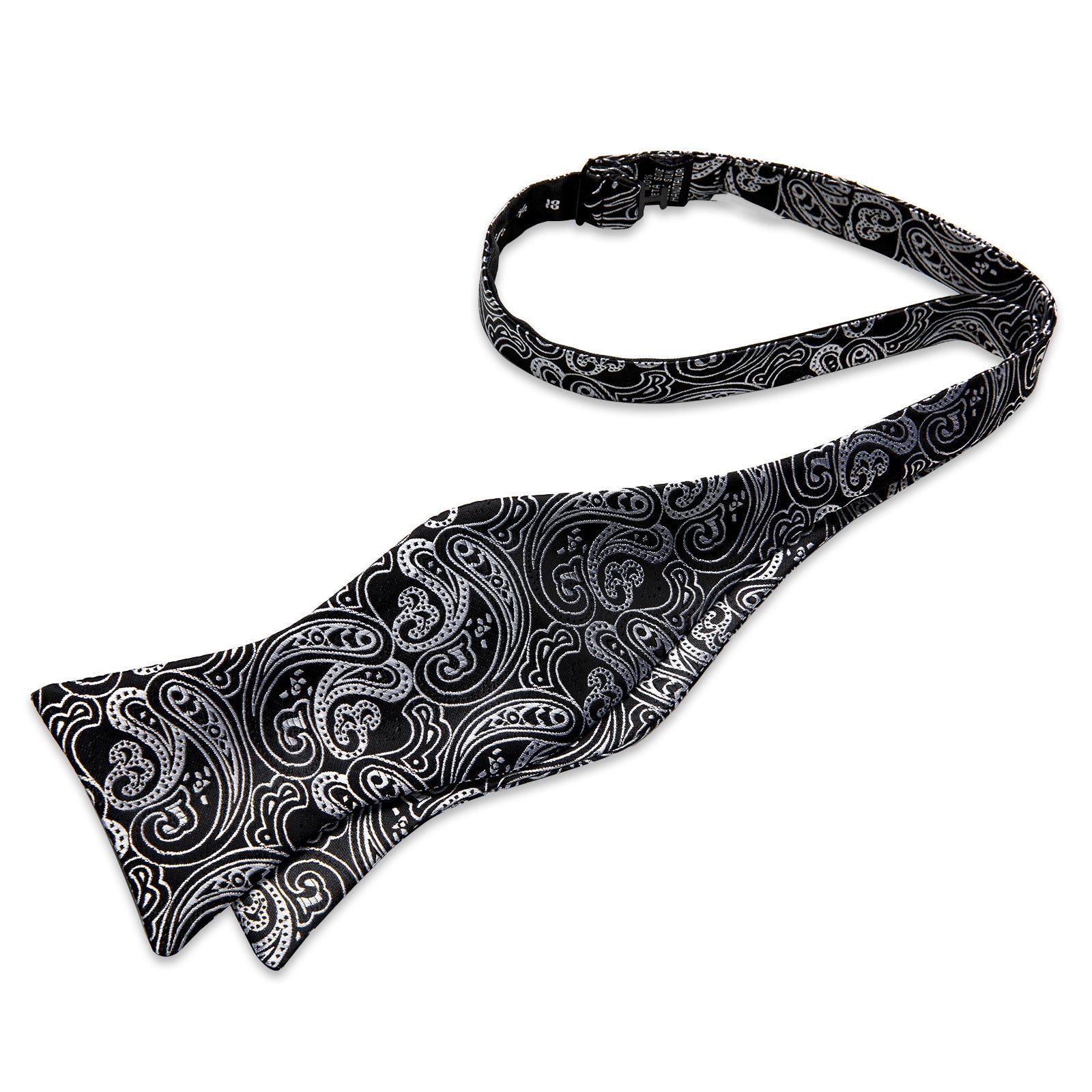 GentCrest Black Paisley Bowtie Set - Image 4