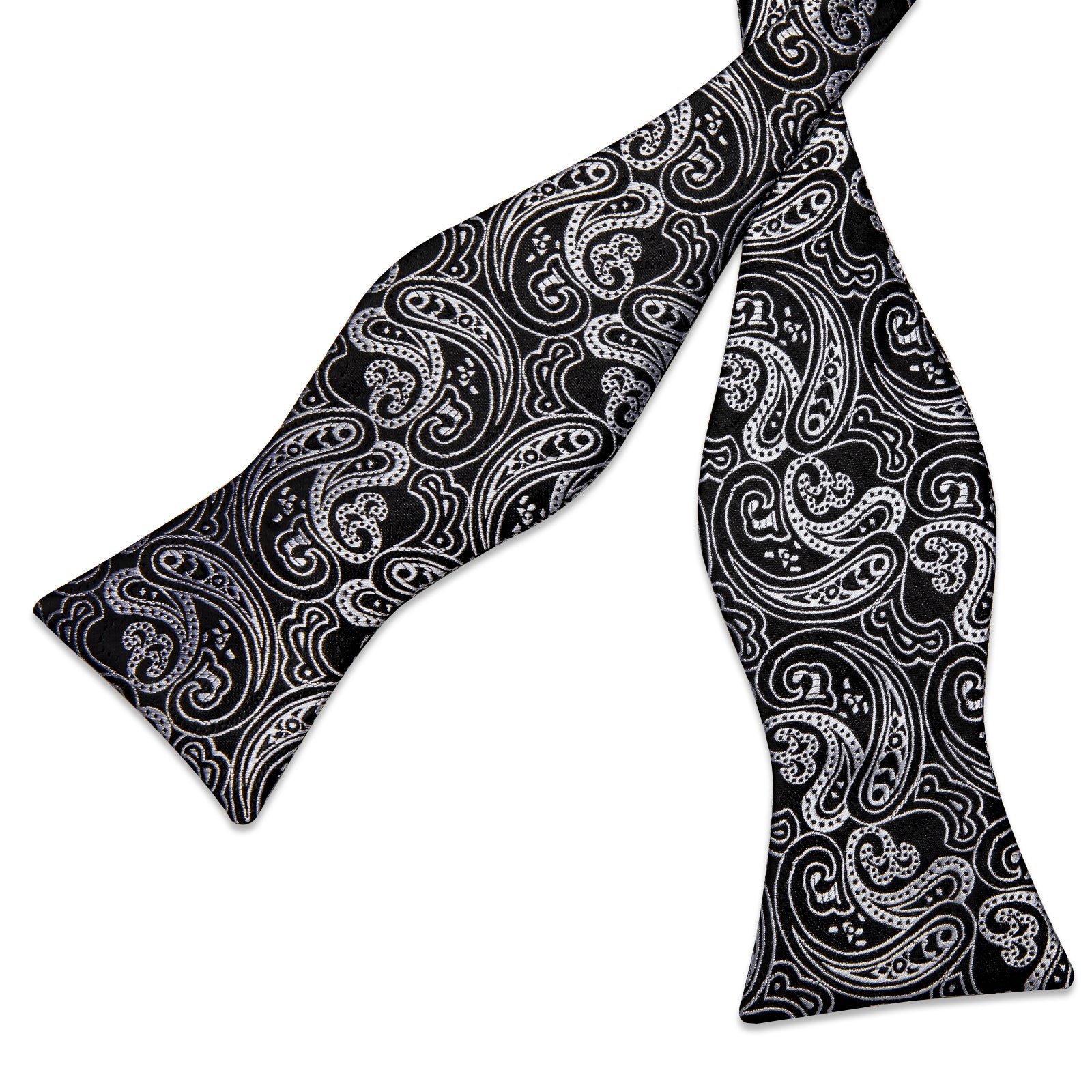 GentCrest Black Paisley Bowtie Set - Image 3