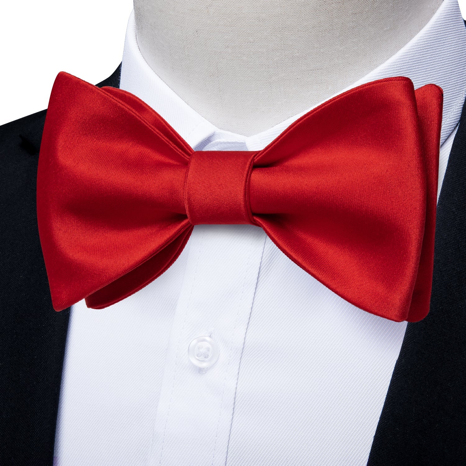 GentCrest Red Solid Bowtie Set - Image 1