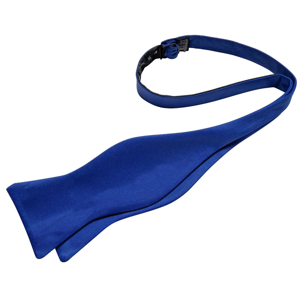 Solid Blue Bow Tie Set - GentCrest - View 3