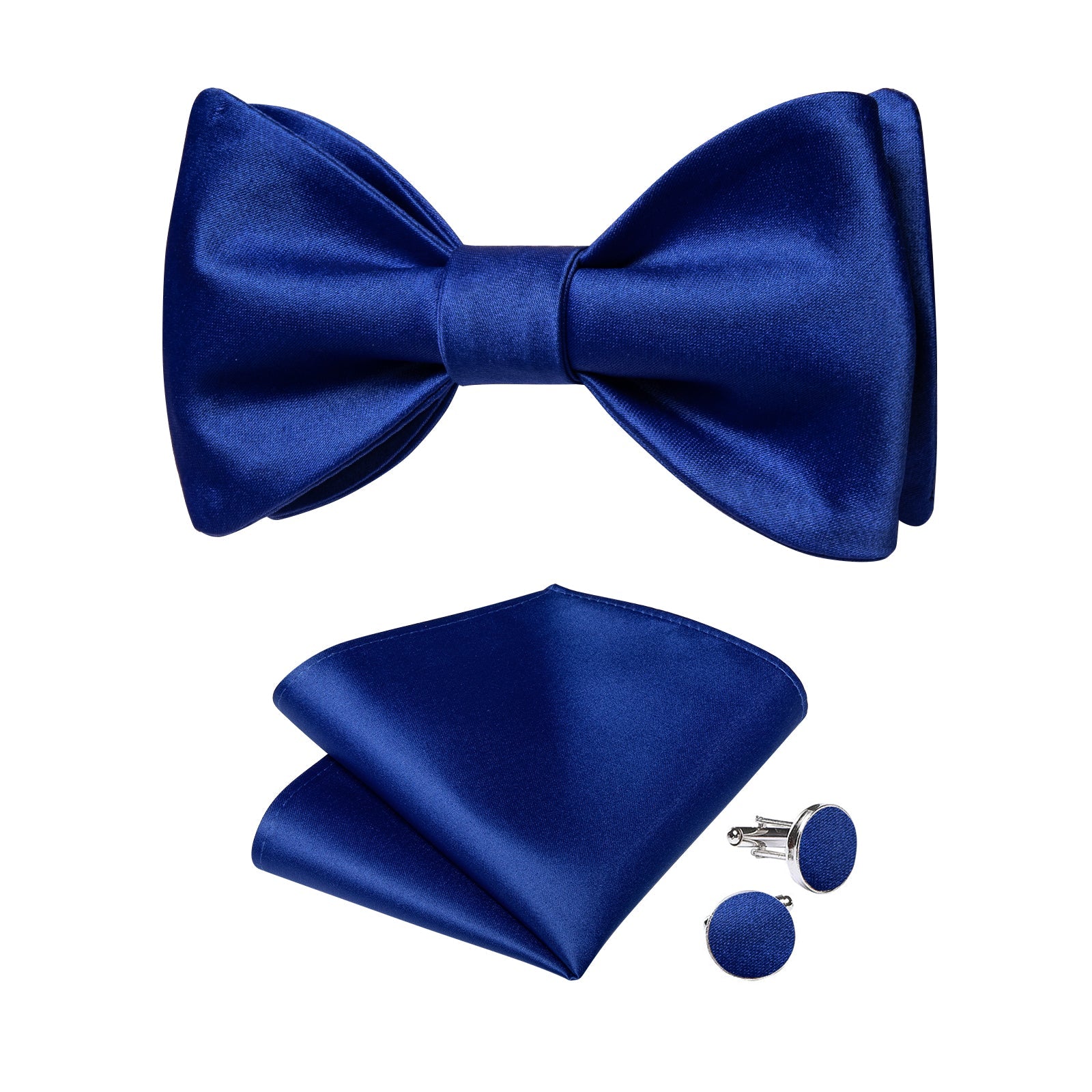 GentCrest Blue Solid Bowtie Set - Image 2