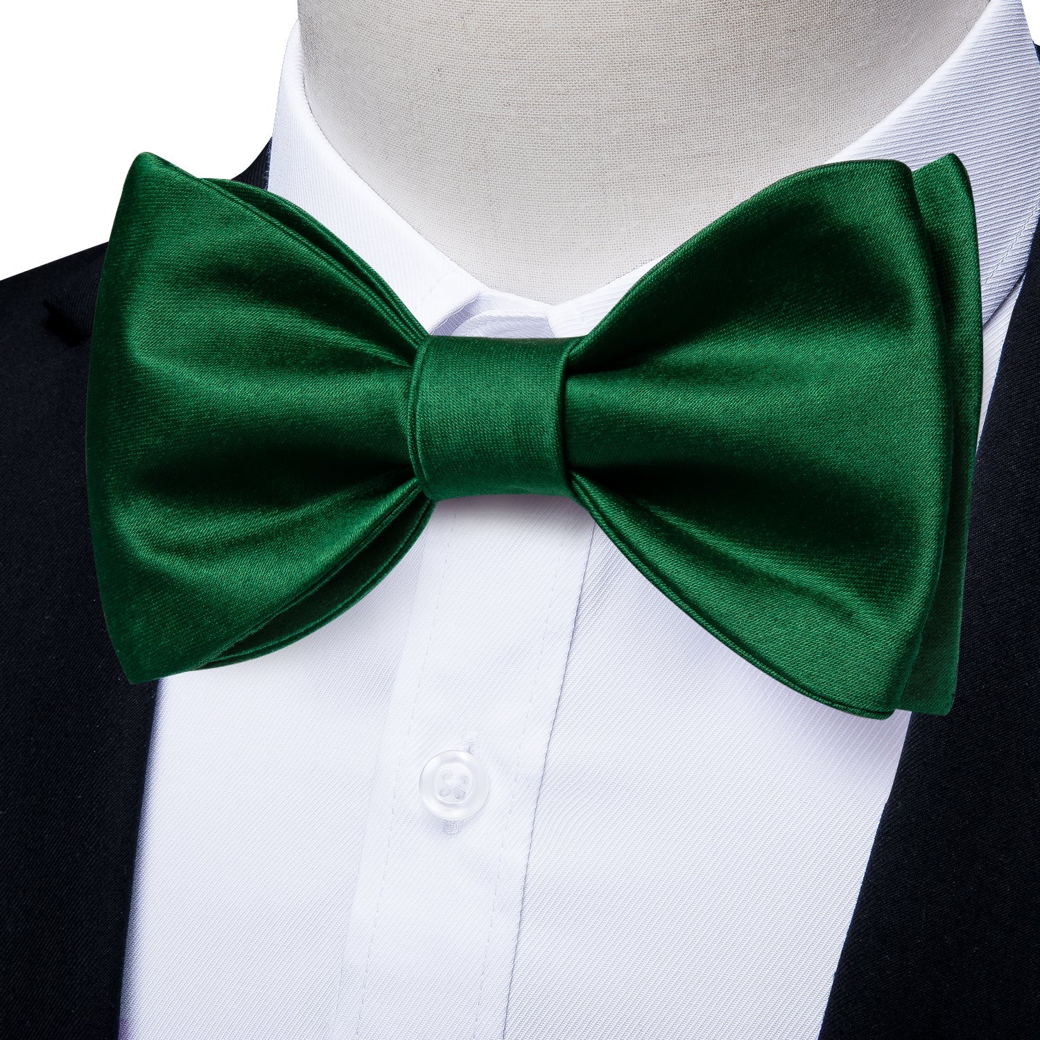 GentCrest Green Solid Bowtie Set - Image 1