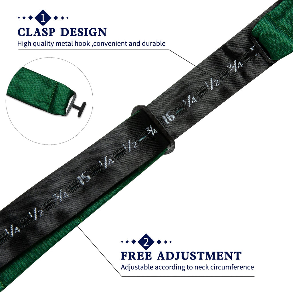 GentCrest Green Solid Bowtie Set - Image 6