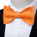 GentCrest Orange Solid Bowtie Set - Image 1