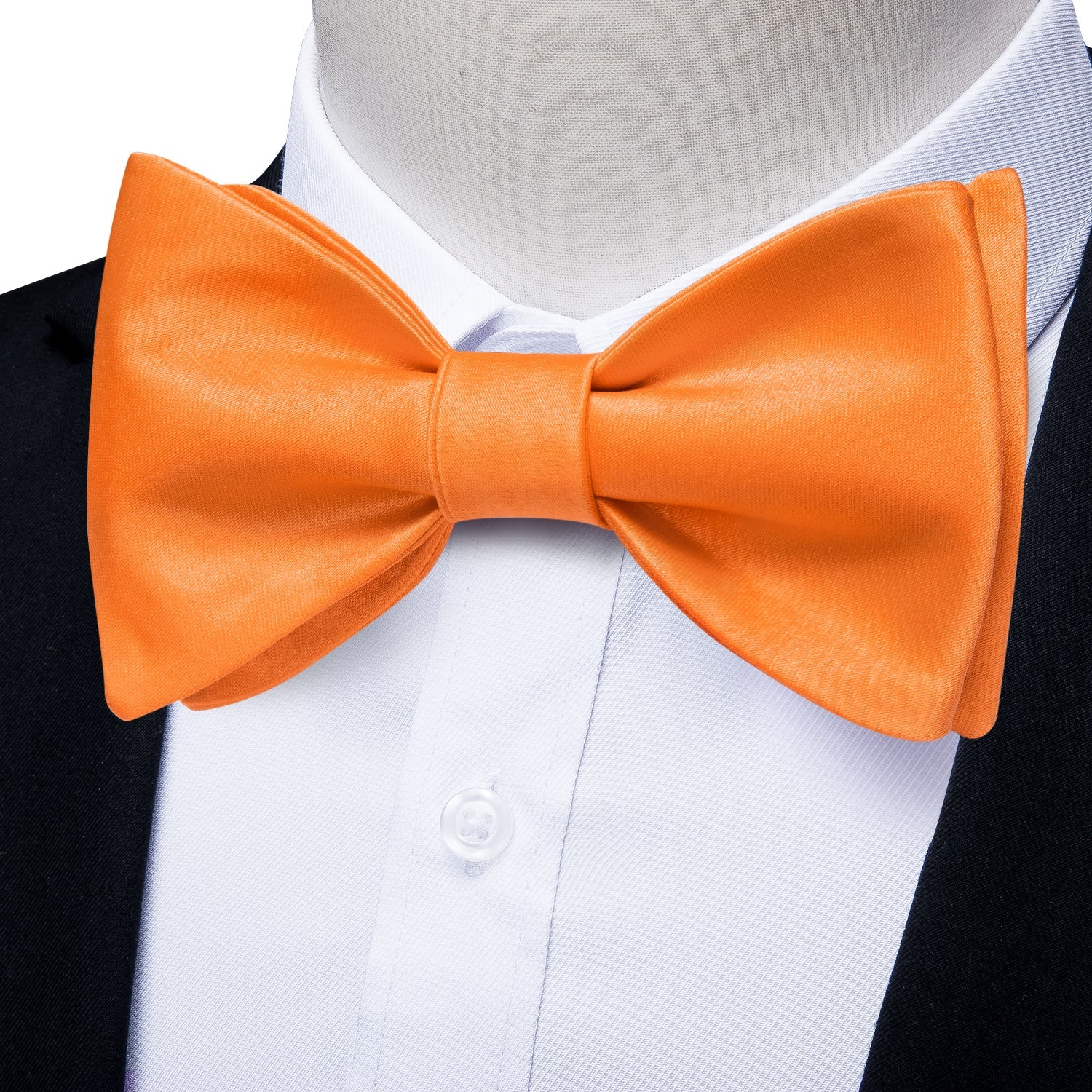GentCrest Orange Solid Bowtie Set - Image 1