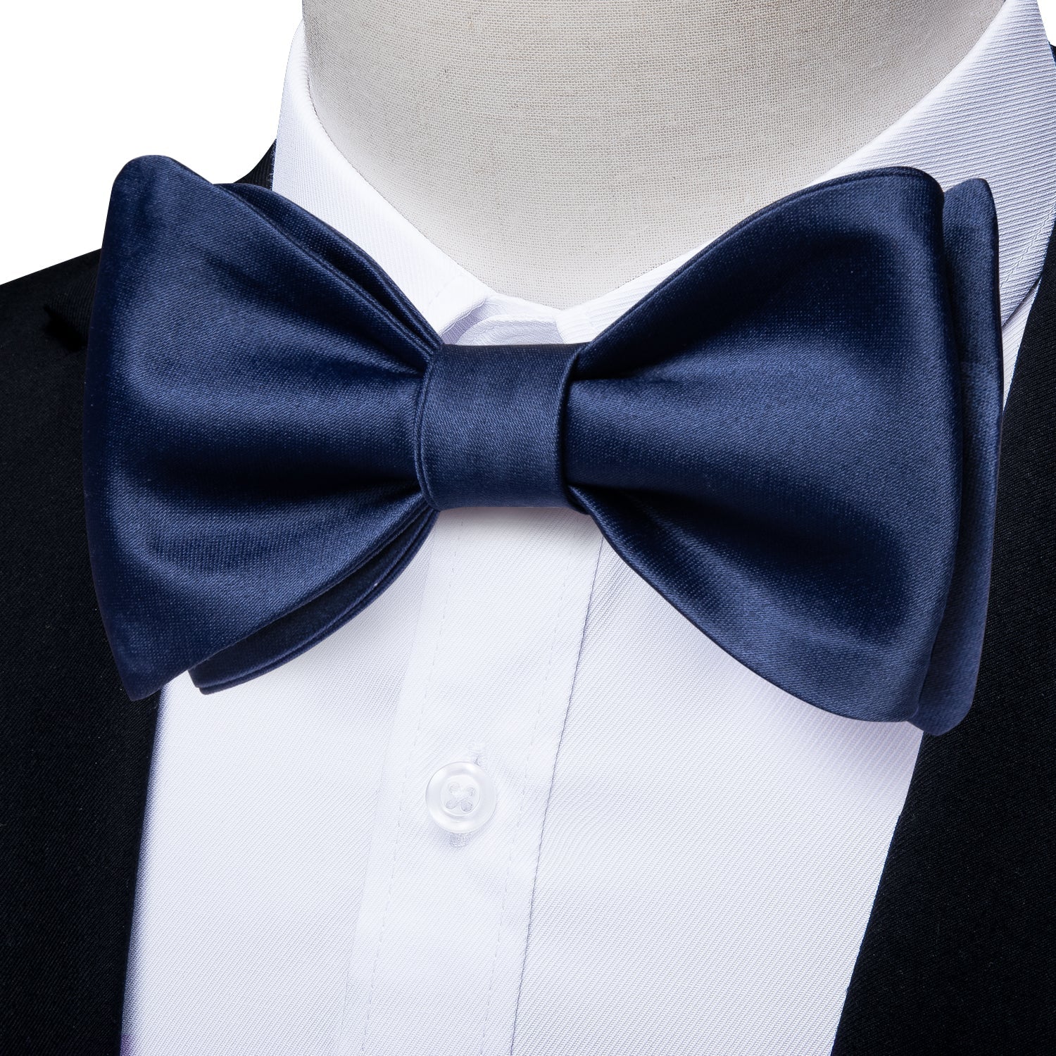 GentCrest Blue Solid Bowtie Set - Image 1