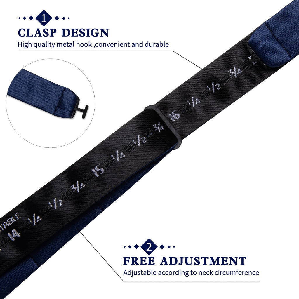 GentCrest Blue Solid Bowtie Set - Image 6