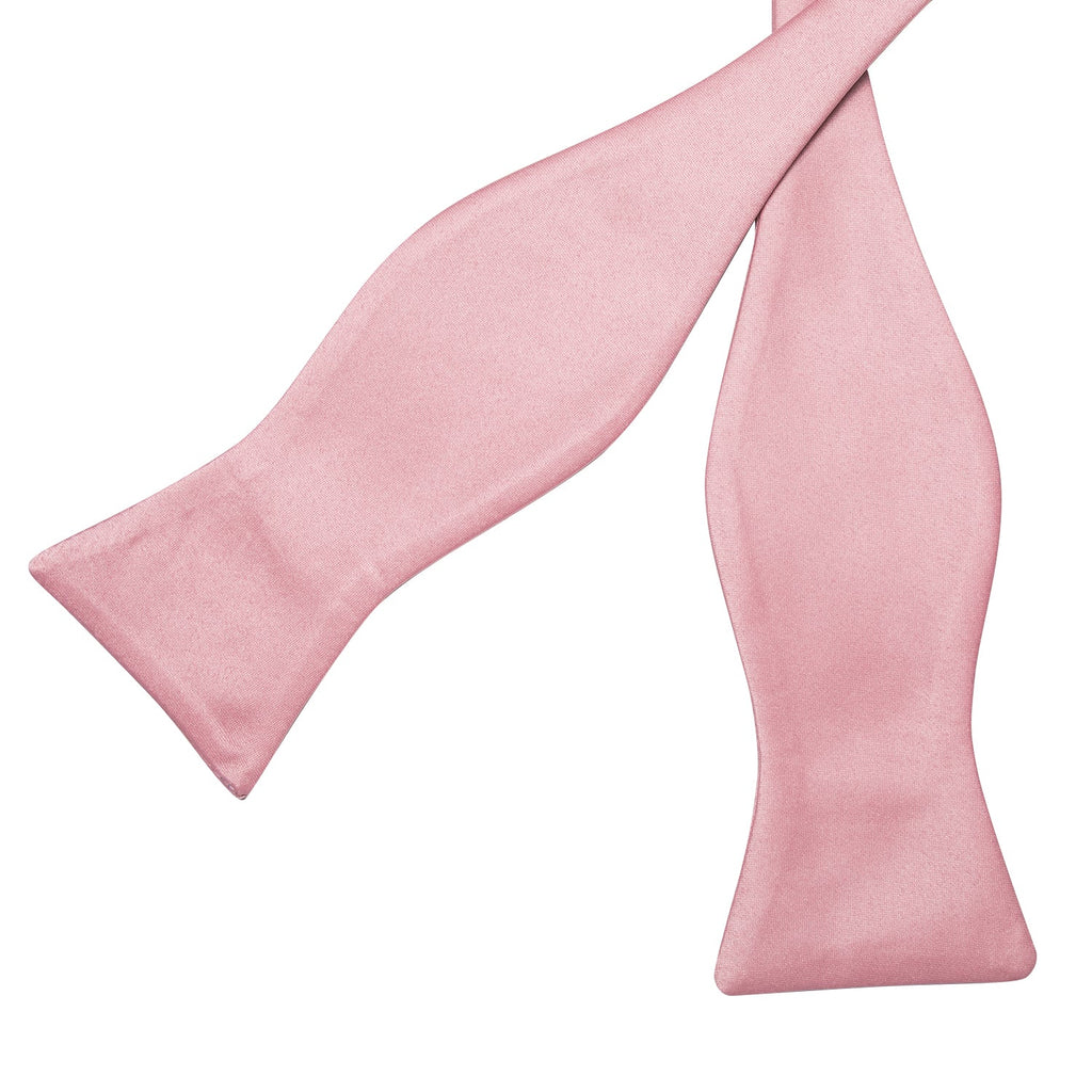 Solid Pink Bow Tie Set - GentCrest - View 5