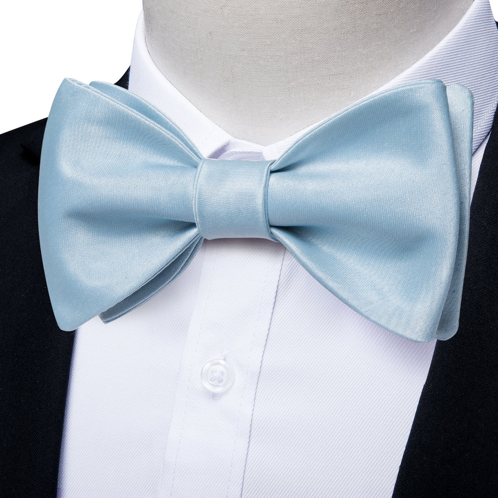 GentCrest Blue Solid Bowtie Set - Image 1